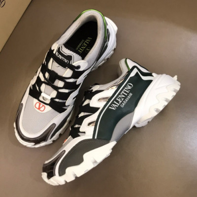 Valentino 2019 Mens Garavani Bounce Sneakers - 발렌티노 남성 로고 레더 스니커즈 Val03x.Size(240 - 280).그레이