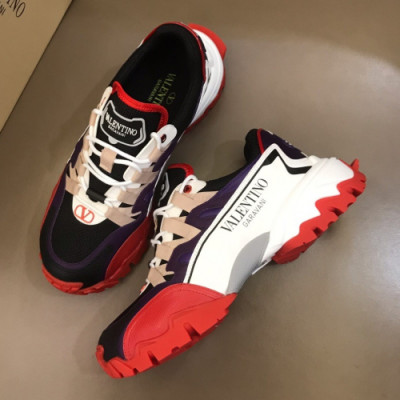 Valentino 2019 Mens Garavani Bounce Sneakers - 발렌티노 남성 로고 레더 스니커즈 Val07x.Size(240 - 280).레드