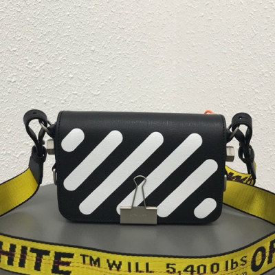 Off White 2019 Leather Shoulder Bag,18cm - 오프화이트 2019 레더 숄더백 5511-OFFB0032,18cm,블랙