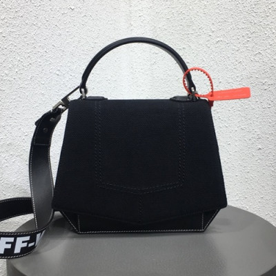 Off White x Byredo 2019 Nylon Tote Shoulder Bag,25cm - 오프화이트 x 바이레도 2019 나일론 토트 숄더백 5531-OFFB0053,25cm,블랙