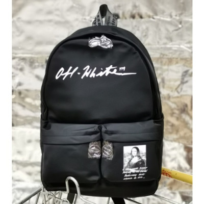 Off White 2019 Nylon Back Pack,43cm - 오프화이트 2019 나일론 남여공용 백팩 OFFB0061,43cm,블랙