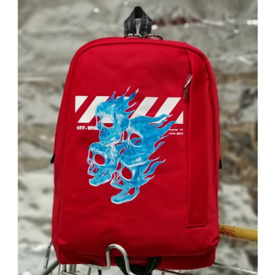 Off White 2019 Nylon Back Pack,43cm - 오프화이트 2019 나일론 남여공용 백팩 OFFB0063,43cm,레드