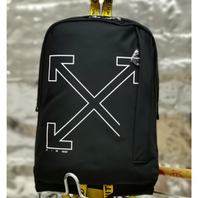 Off White 2019 Nylon Back Pack,43cm - 오프화이트 2019 나일론 남여공용 백팩 OFFB0069,43cm,블랙