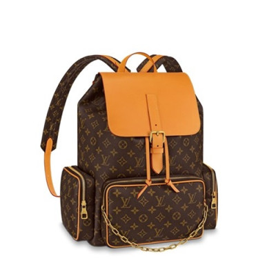 Louis Vuitton 2019 Monogram PVC Back Pack,42cm - 루이비통 2019 남성용 모노그램 PVC 백팩,M44658,LOUB1457 ,42cm,브라운