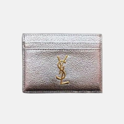 Saint Laurent 2019 Card Purse - 입생로랑 남여공용 카드 퍼스 SLW0016.10.5cm,실버