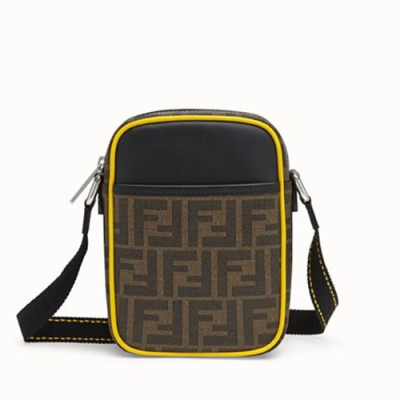 Fendi 2019 PU Shoulder Bag, 19cm - 펜디 2019 PU 남여공용 숄더백,FENB0416,19cm,브라운