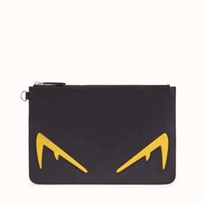 Fendi 2019 Leather Clutch Bag ,29.5CM - 펜디 2019 레더 남여공용 클러치백 FENB0418,29.5CM,블랙