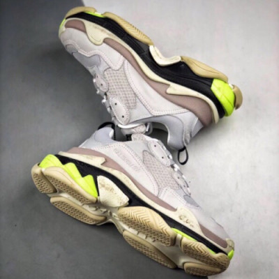 [커스텀급]Balenciaga 2019 Mm/Wm Triple'S Clear Sole Runner - 발렌시아가 남자 트리플S 러너 Bal0241x.Size(225 - 270). 네온그린