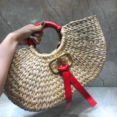 Valentino 2019 V-ring Tote Bag,40CM - 발렌티노 2019 브이링 토트백,VTB0699,40CM,베이지