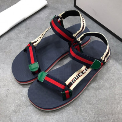 Gucci 2019 Mens Logo Strap Sandal - 구찌 남성 로고 스트랩 샌들 Guc01216x.Size(240 - 275).레드