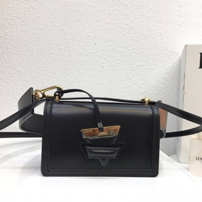 Loewe 2019 Barcelona Small Shoulder Bag, 18.5CM - 로에베 2019 바르셀로나 스몰 숄더백 ,10159-LOEB0043,18.5CM, 블랙