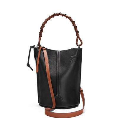 Loewe 2019 Gate Bucket Tote Shoulder Bag, 28CM - 로에베 2019 게이트 버킷 토트 숄더백 ,LOEB0065,28CM, 블랙