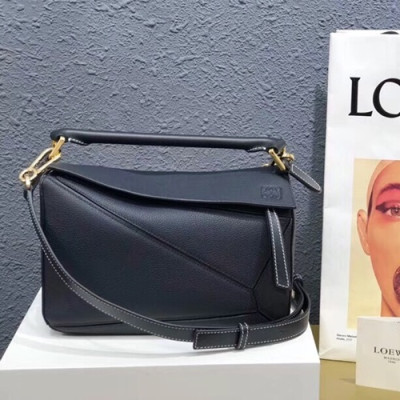 Loewe 2019 Puzzle Small Shoulder Bag, 24CM - 로에베 2019 퍼즐 스몰 숄더백 ,LOEB0157, 24CM,블랙