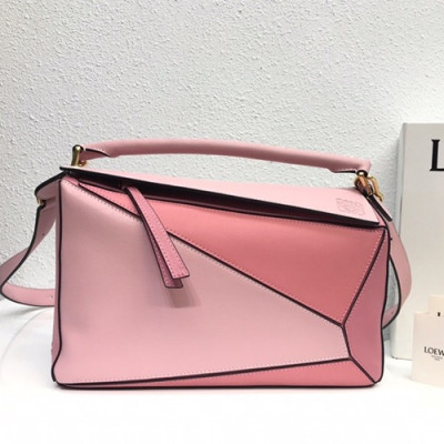 Loewe 2019 Puzzle Medium Shoulder Bag, 29CM - 로에베 2019 퍼즐 미듐 숄더백 ,LOEB0172, 29CM,핑크