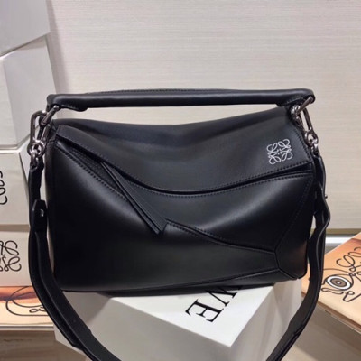 Loewe 2019 Puzzle Medium Shoulder Bag, 29CM - 로에베 2019 퍼즐 미듐 숄더백 ,LOEB0194, 29CM,블랙