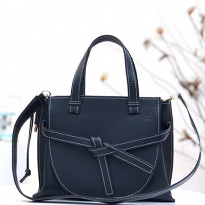 Loewe 2019 Gate Small Tote Shoulder Bag,30CM - 로에베 2019 게이트 스몰 토트 숄더백 ,LOEB0271, 30CM,다크네이비