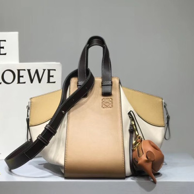 Loewe 2019 Hammock Small Tote Shoulder Bag, 29CM - 로에베 2019 해먹 스몰 토트 숄더백 ,3047-LOEB0275, 29CM, 베이지