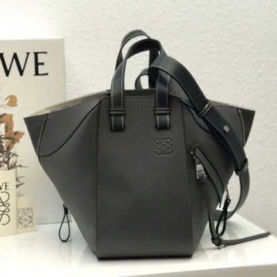 Loewe 2019 Hammock Small Tote Shoulder Bag, 29CM - 로에베 2019 해먹 스몰 토트 숄더백 ,10391-LOEB0292, 29CM, 다크그레이