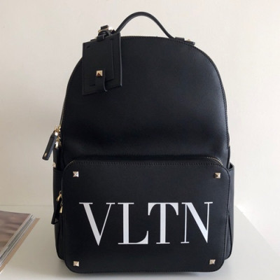 Valentino 2019 Leather Back Pack ,26CM - 발렌티노 2019 레더 남여공용 백팩VTB0729,26CM,블랙