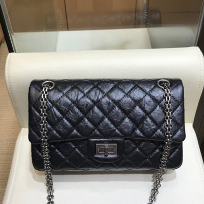 Chanel 2019 Women  Chain Leather Shoulder Bag ,25CM - 샤넬 2019 여성용 체인 레더 숄더백 CHAB0839,25CM,블랙(은장)