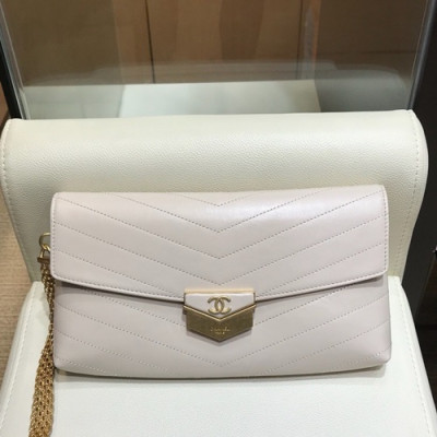 Chanel 2019 Women Clutch Bag ,26CM - 샤넬 2019 여성용 클러치백,CHAB0851,26CM,화이트