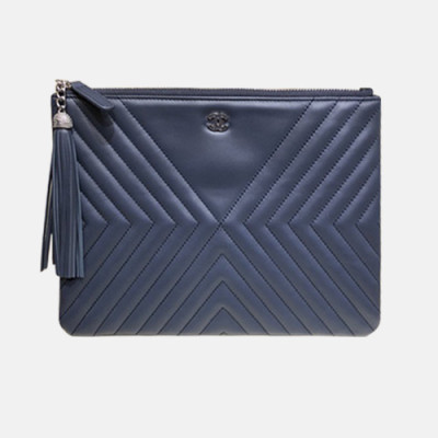 Chanel 2019 Leather Women Clutch Bag ,28CM - 샤넬 2019 레더 여성용 클러치백,CHAB0925,28CM,네이비