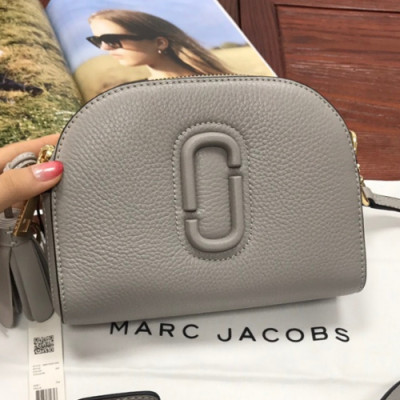 Mark Jacobs 2019 Leather Women Shoulder Bag,20cm - 마크제이콥스 2019 레더 여성용 숄더백,MJB0072 ,20cm,그레이