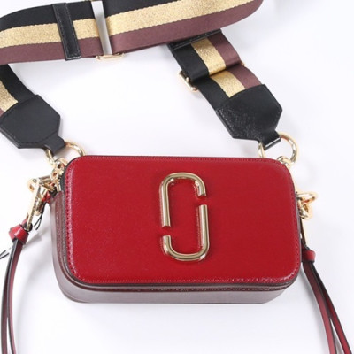 Mark Jacobs 2019 Leather Women Camera Shoulder Bag,18cm - 마크제이콥스 2019 레더 여성용 카메라 숄더백,MJB0087 ,18cm,레드