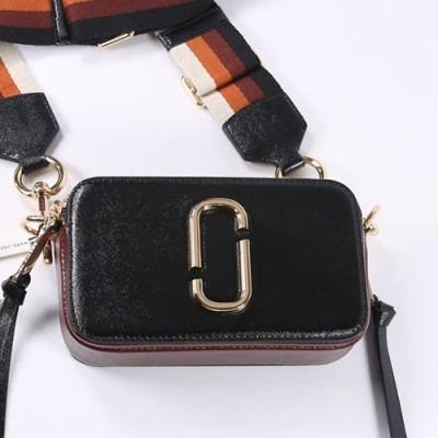 Mark Jacobs 2019 Leather Women Camera Shoulder Bag,18cm - 마크제이콥스 2019 레더 여성용 카메라 숄더백,MJB0090,18cm,블랙