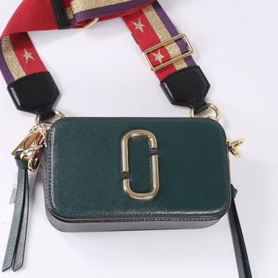 Mark Jacobs 2019 Leather Women Camera Shoulder Bag,18cm - 마크제이콥스 2019 레더 여성용 카메라 숄더백,MJB0092,18cm,다크그린