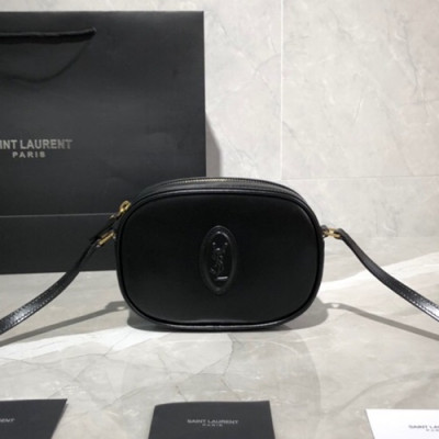 Saint Laurent 2019 Women LE 61 Camera  Shoulder Cross Bag,19CM - 입생로랑 2019 여성용 LE 61 카메라 숄더 크로스백 582673, SLB0441, 19CM,블랙