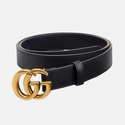 Gucci 2019 Mm/Wm Marmont GG Buckle Leather Belt - 구찌 2019 신상 남여공용 마톤트 GG 버클 레더 벨트 GUBT0001.Size(3.0/3.5/4.0cm).블랙