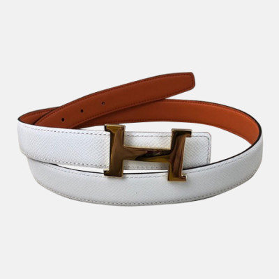 Hermes 2019 Ladies Reversible Epsom & Swift Leather Belt - 에르메스 2019 여성용 리버시블 엠송&스위프트 레더 벨트 HERBT0006.Size(2.5cm).화이트