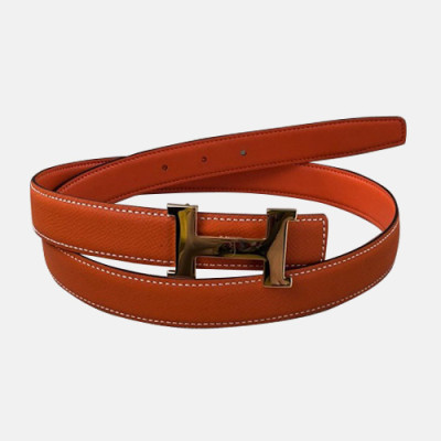 Hermes 2019 Ladies Reversible Epsom & Swift Leather Belt - 에르메스 2019 여성용 리버시블 엠송&스위프트 레더 벨트 HERBT0007.Size(2.5cm).오렌지