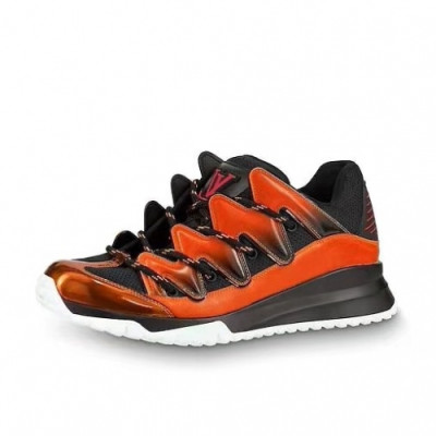 Louis vuitton 2019 Mens Initial Logo Leather Running Shoes - 루이비통 남성 이니셜 로고 레더 런닝화 Lou01186x.Size(240 - 275).오렌지