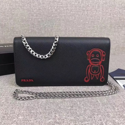 Prada 2019 Leather Mini Shoulder Cross Bag,18.5CM - 프라다 2019 레더 미니 숄더 크로스백,PRAB0057,18.5cm,블랙