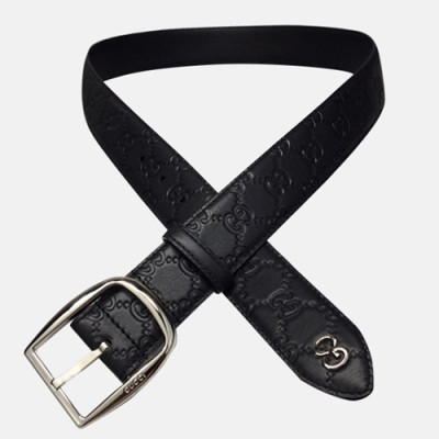 Gucci 2019 Mens Leather Belt - 구찌 2019 남성용 레더 벨트 GUBT0012.Size(4.0cm).블랙