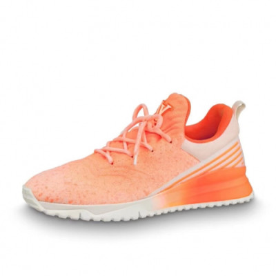 Louis vuitton 2019 Mens Initial Logo Leather Running Shoes - 루이비통 남성 이니셜 로고 레더 런닝화 Lou01193x.Size(240 - 275).네온오렌지