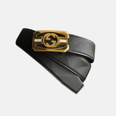 Gucci 2019 Mens Leather Belt - 구찌 2019 남성용 레더 벨트 GUBT0026.Size(4.0cm).블랙