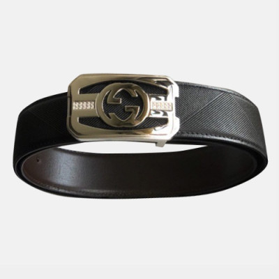 Gucci 2019 Mens Leather Belt - 구찌 2019 남성용 레더 벨트 GUBT0027.Size(4.0cm).블랙