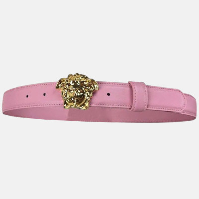 Versace 2019 Ladies Leather Belt - 베르사체 2019 여성용 레더 벨트 VERBT0005.Size(3.0cm).핑크금장,핑크은장