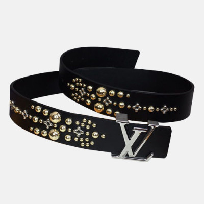 Louis vuitton 2019 Ladies Leather Belt - 루이비통 2019 여성용 레더 벨트 LOUBT0038.Size(3.5cm).블랙