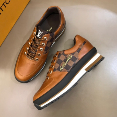 Louis vuitton 2019 Mens Business Initial Logo Sneakers  - 루이비통 남성 비지니스 이니셜 로고 스니커즈 Lou01198x.Size(240 - 270).브라운