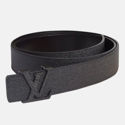 Louis vuitton 2019 Mens Leather Belt - 루이비통 2019 남성용 레더 벨트 LOUBT0042.Size(3.8cm).블랙