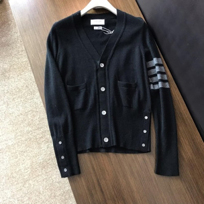 Thom Browne 2019 Mens Crew-neck Wool Cardigan - 톰브라운 2019 남성 크루넥 울 가디건 Thoca00020.Size(S - 2XL).컬러(블랙)