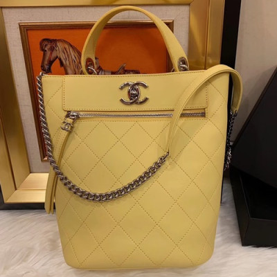 Chanel 2019 Bucket Shoulder Bag,20CM - 샤넬 2019 버킷 숄더백,CHAB0969,20CM,옐로우