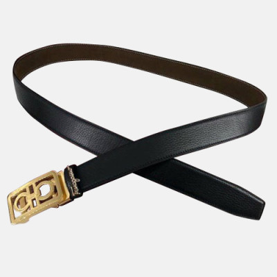 Salvatore Ferragamo 2019 Mens Leather Belt - 살바토레 페라가모 2019 남성용 레더 벨트 FERBT0013.Size(3.5cm).블랙