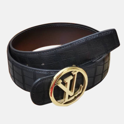 Louis vuitton 2019 Mens Deer Skin Belt - 루이비통 2019 남성용 사슴가죽 벨트 LOUBT0050.Size(3.8cm).블랙