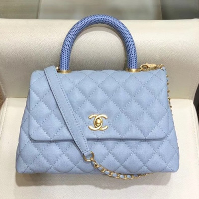 Chanel 2019 Coco Chain Handle Shoulder Bag,23/28CM - 샤넬 2019 코코 체인 핸들 숄더백,CHAB0989,23/28CM,스카이블루