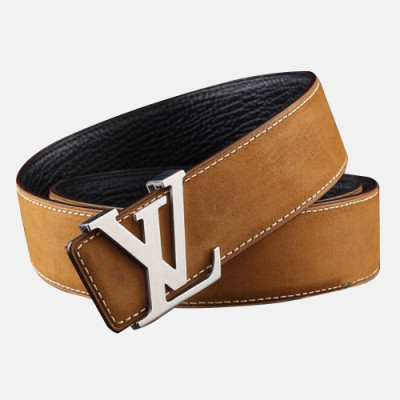 Louis vuitton 2019 Mens Rhinoceros Leather Belt - 루이비통 2019 남성용 코뿔소 레더 벨트 LOUBT0058.브라운(금장),브라운(은장)